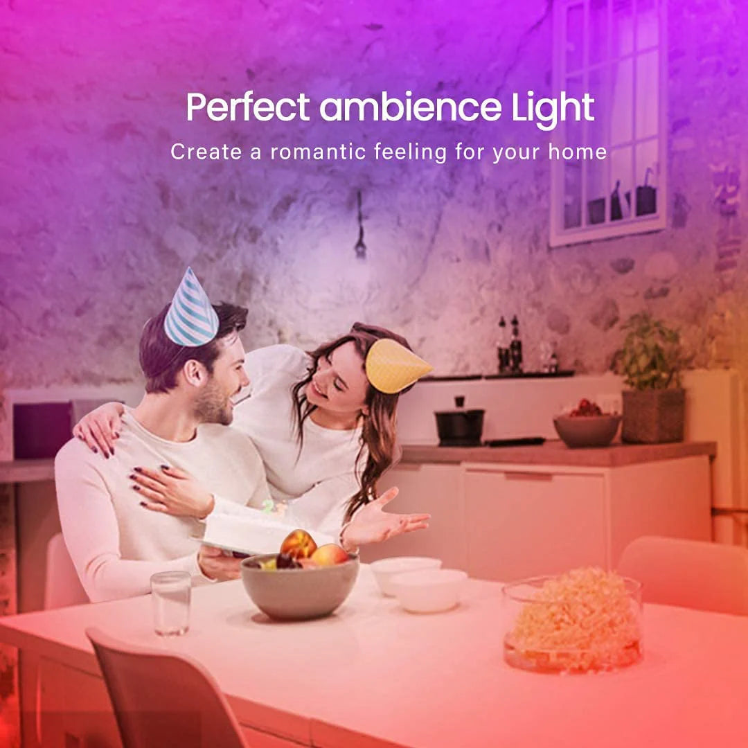 50 FT Bluetooth LED Strip Lights for Bedroom - Color Changing Light Strip with Music Synchronization, Mobile App Control, and IR Remote (App + Remote + Microphone)